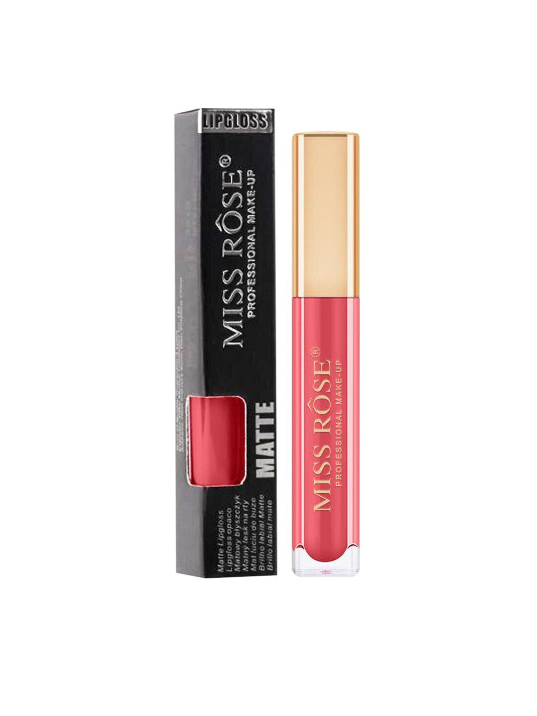 MISS ROSE Matte Long Lasting Liquid Lip Gloss - 09 Red Price in India