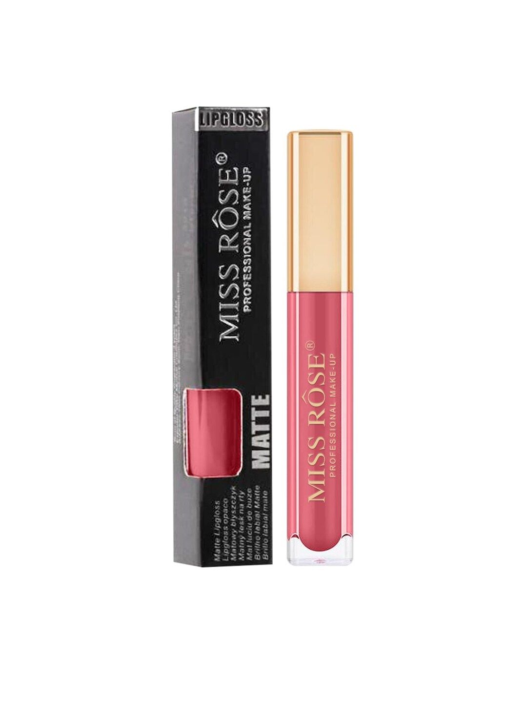MISS ROSE Matte Long Lasting Liquid Lip Gloss -18 Nude Price in India