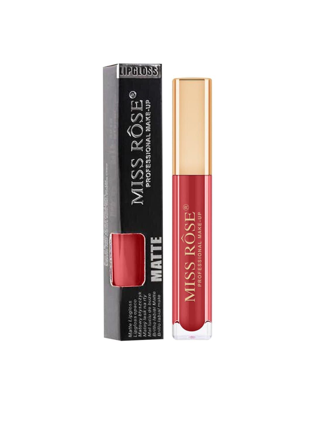 MISS ROSE Matte Long Lasting Liquid Lip Gloss -15 Red Price in India