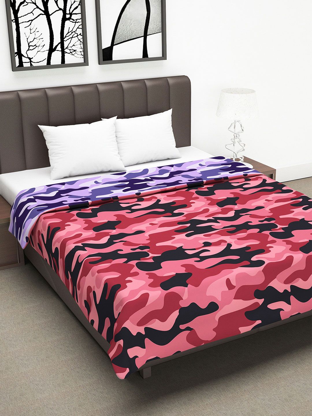 Divine Casa Unisex Pink Abstract Price in India