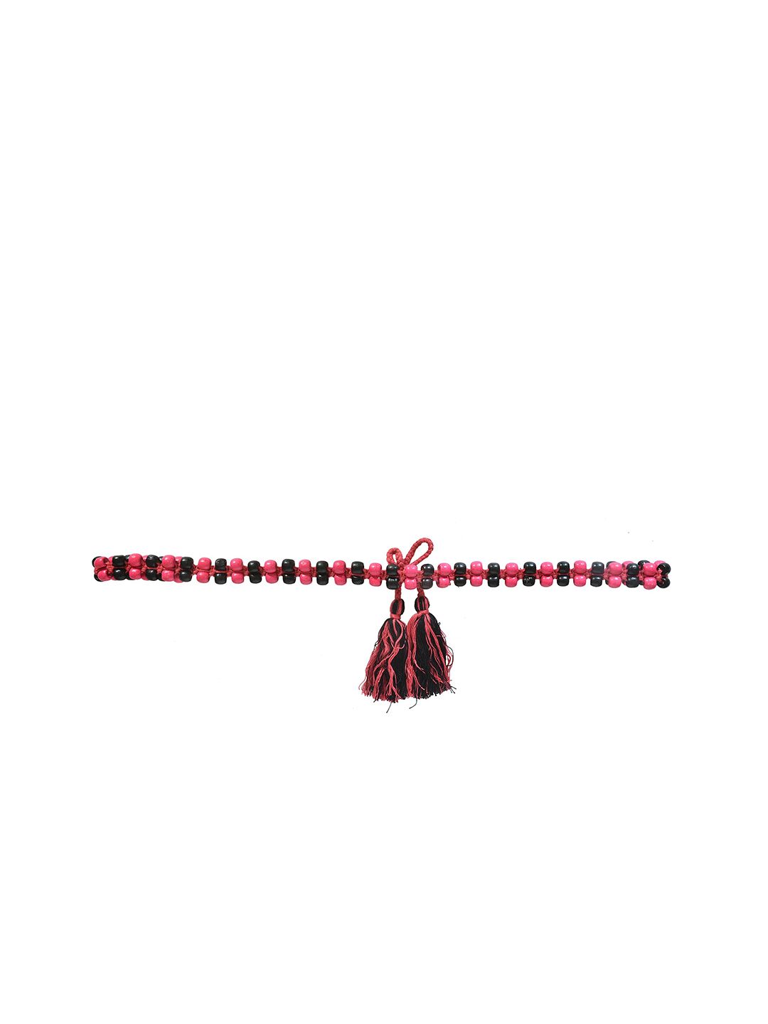 Diwaah Women Pink & Black Embellished Belt Price in India