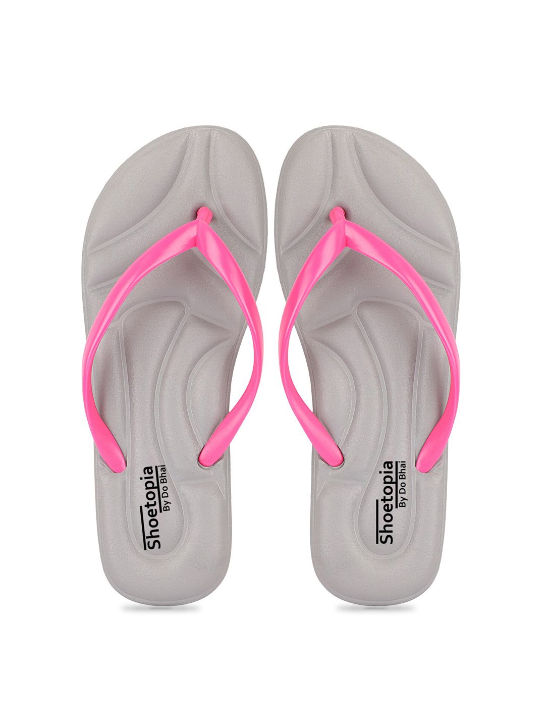 Shoetopia Women Pink Solid Thong Flip-Flops Price in India