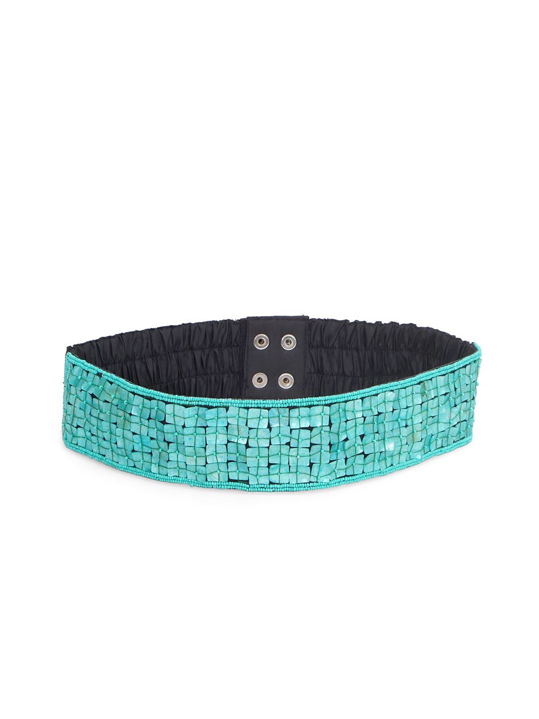 Diwaah Women Green & Black Embellished Belt Price in India