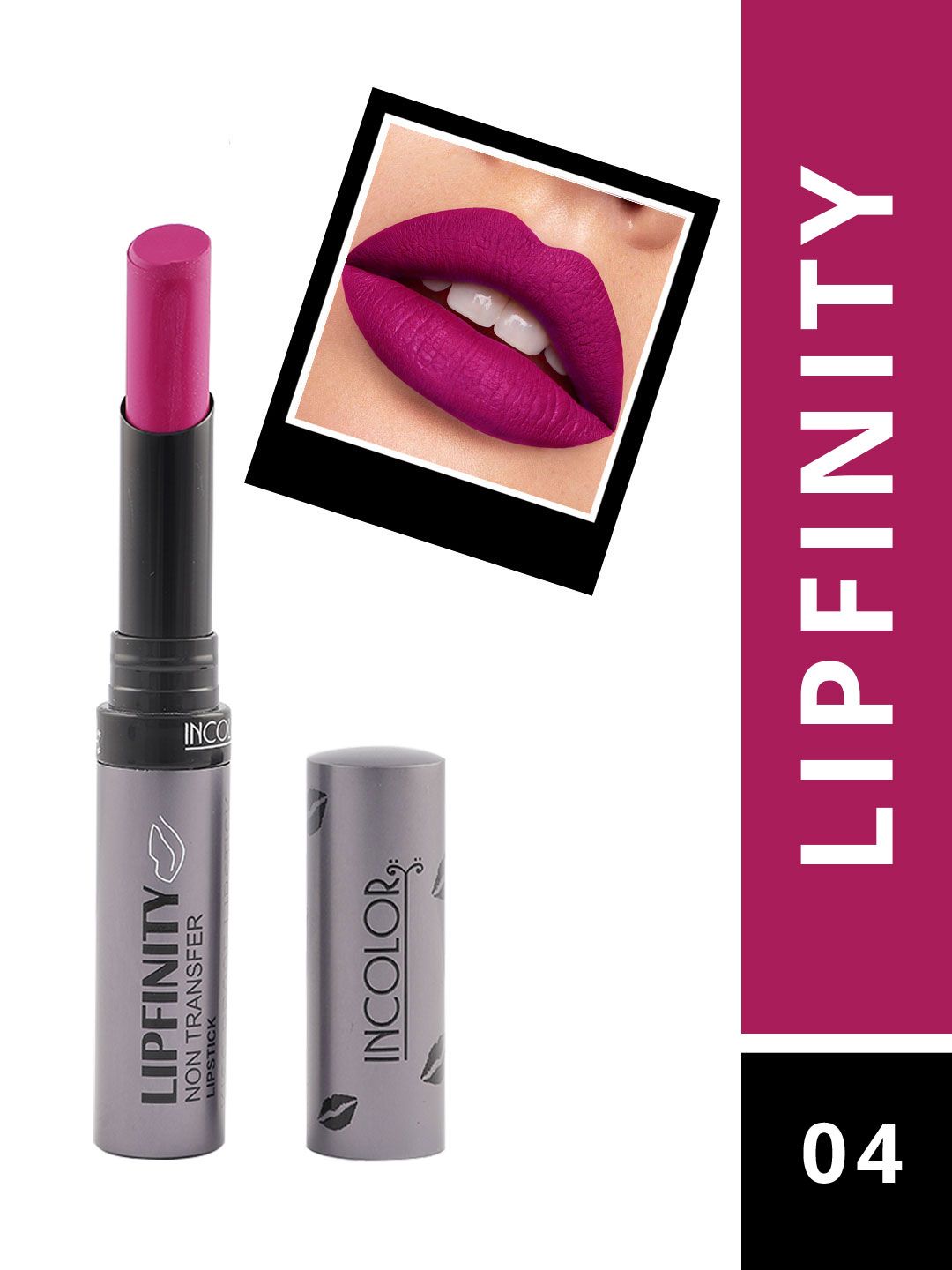 INCOLOR Lipfinity Non-Transfer Lipstick - 04 Price in India