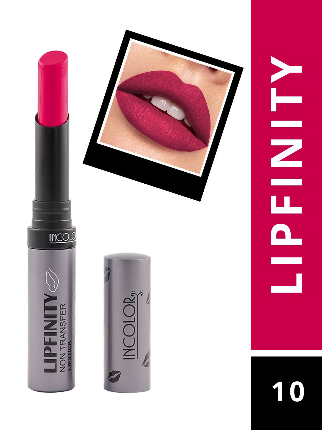 INCOLOR Lipfinity Non-Transfer Lipstick - 10 Price in India