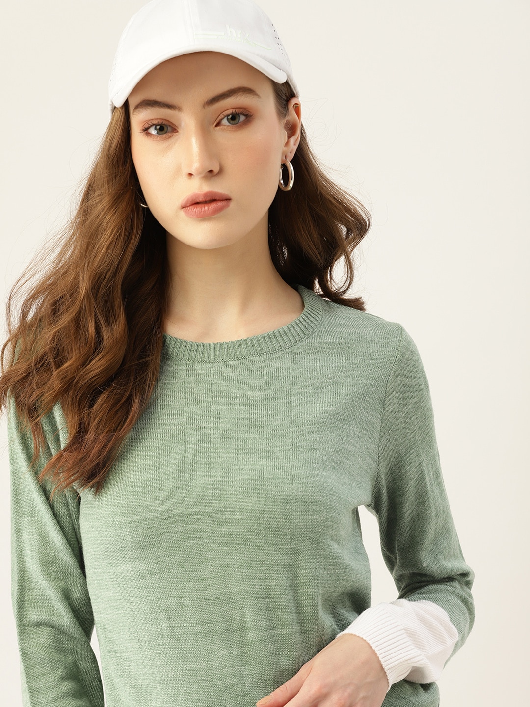 DressBerry Women Green Solid Pullover Price in India