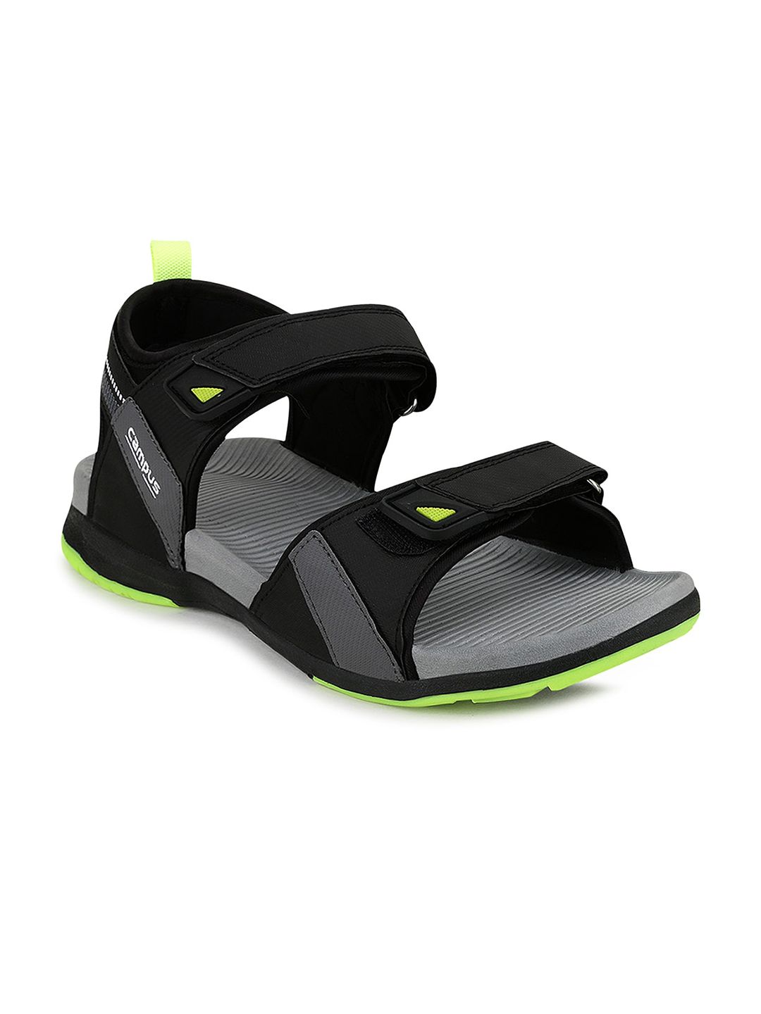 Campus Men GC-05 Black Solid Sports Sandals