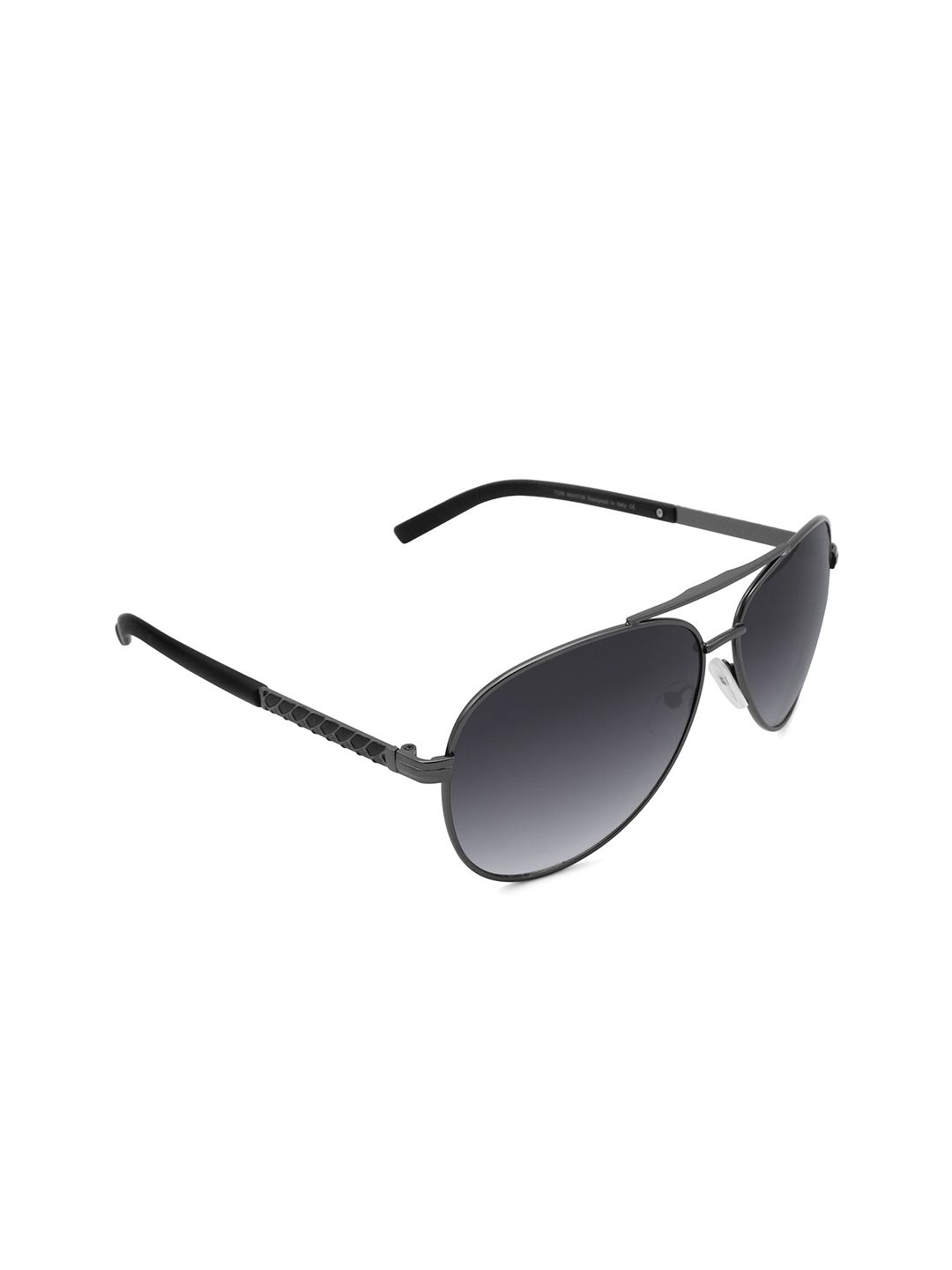 Tom Martin Unisex Black Lens Aviator Sunglasses with UV Protected Lens TM-1715SM-A-SMBLK