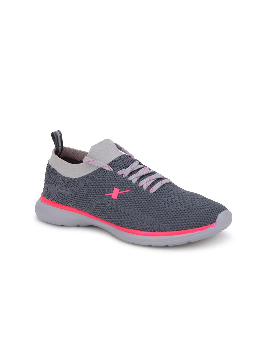 Sparx Women Grey & Pink Textile Running Shoes Price in India