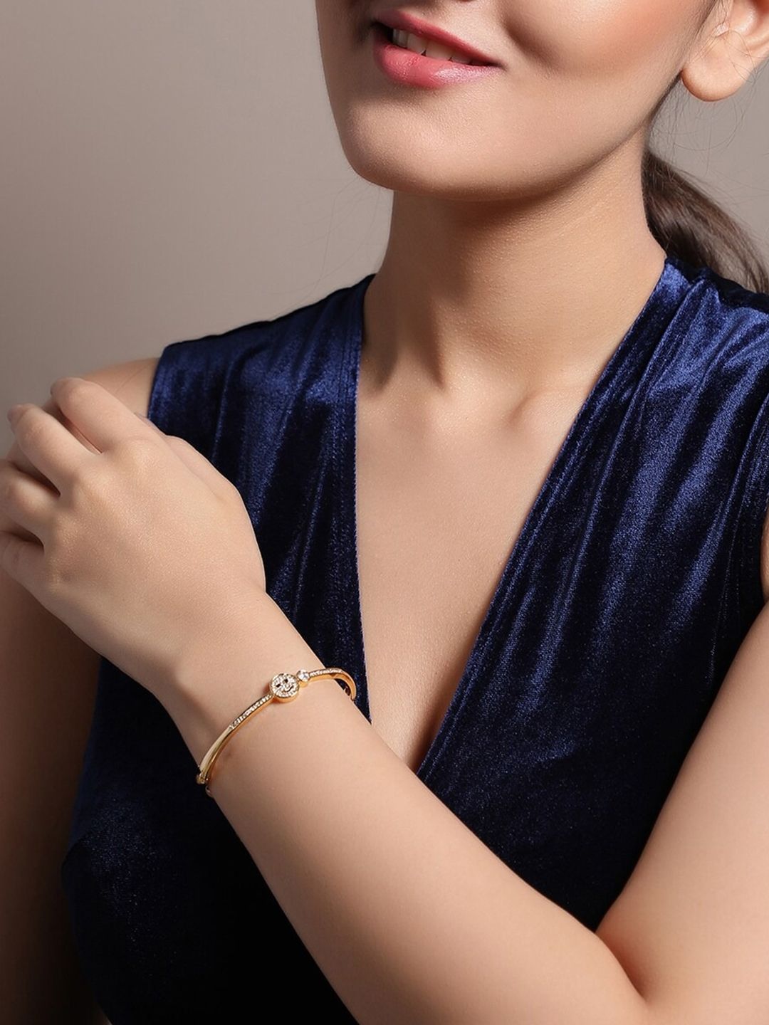 TOKYO TALKIES X rubans FASHION ACCESSORIES Gold-Toned Bracelet Price in India