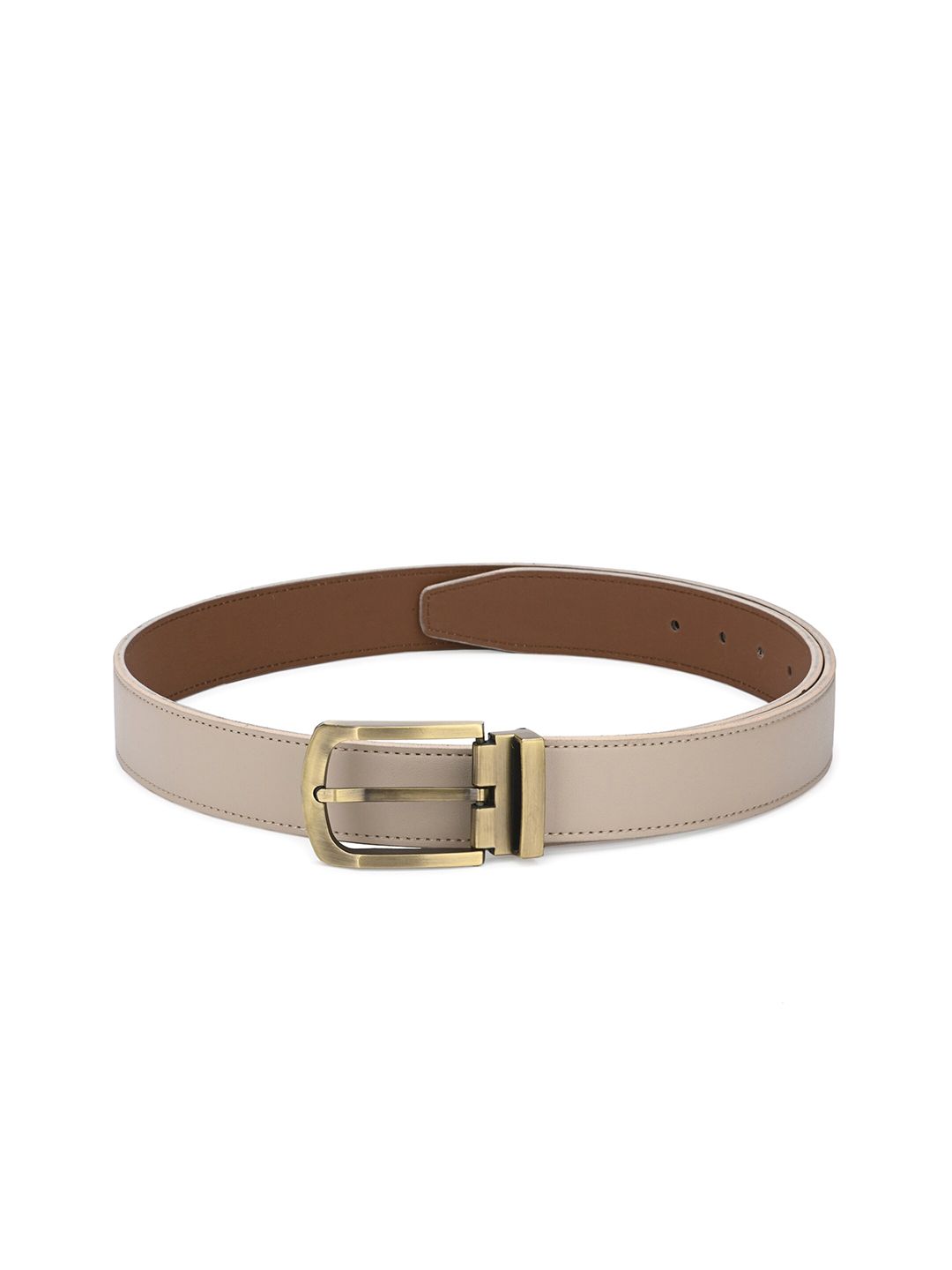 Calvadoss Women Taupe & Gold-Toned Solid Belt Price in India