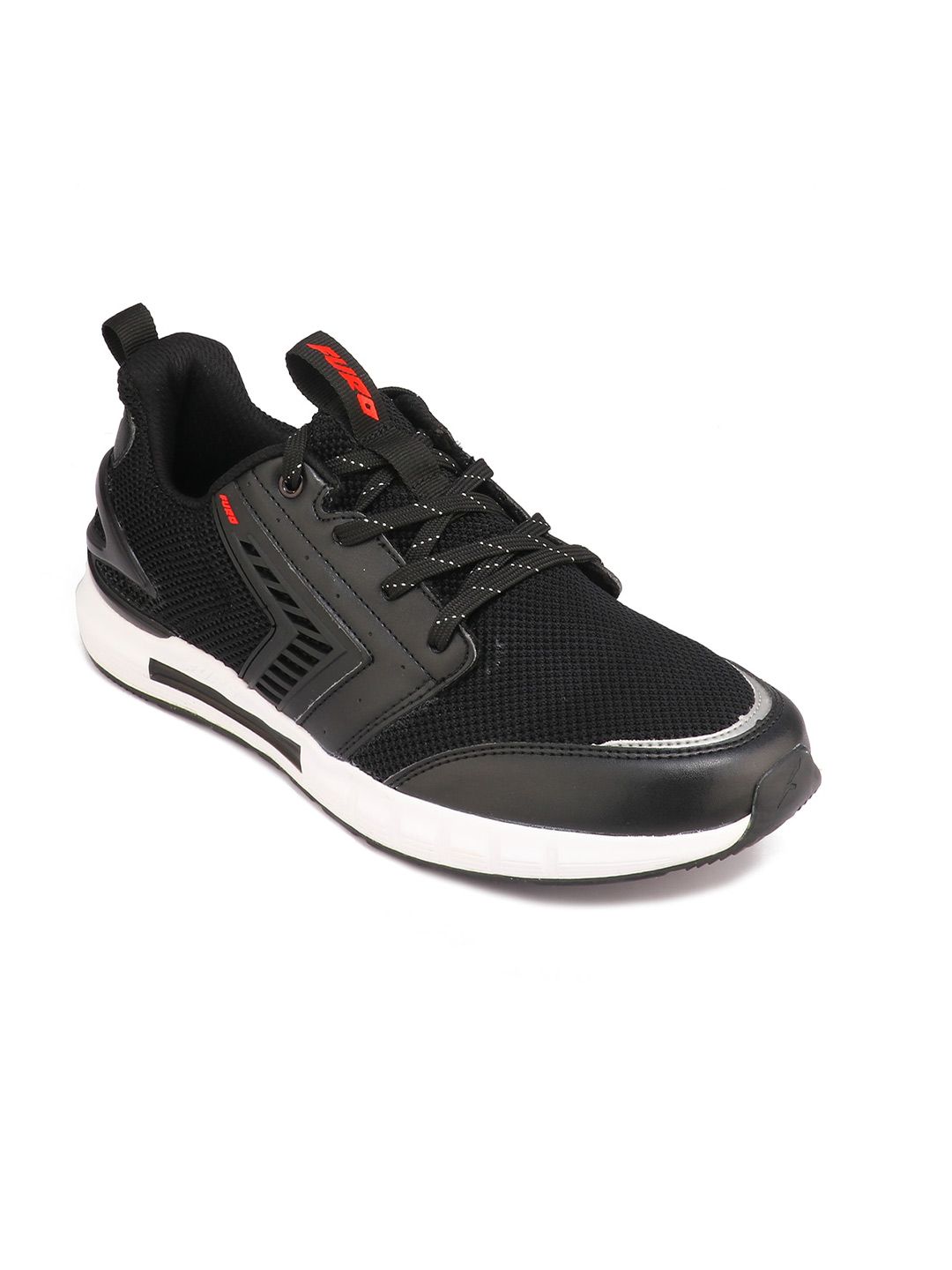 FURO by Red Chief Men Black Running Shoes