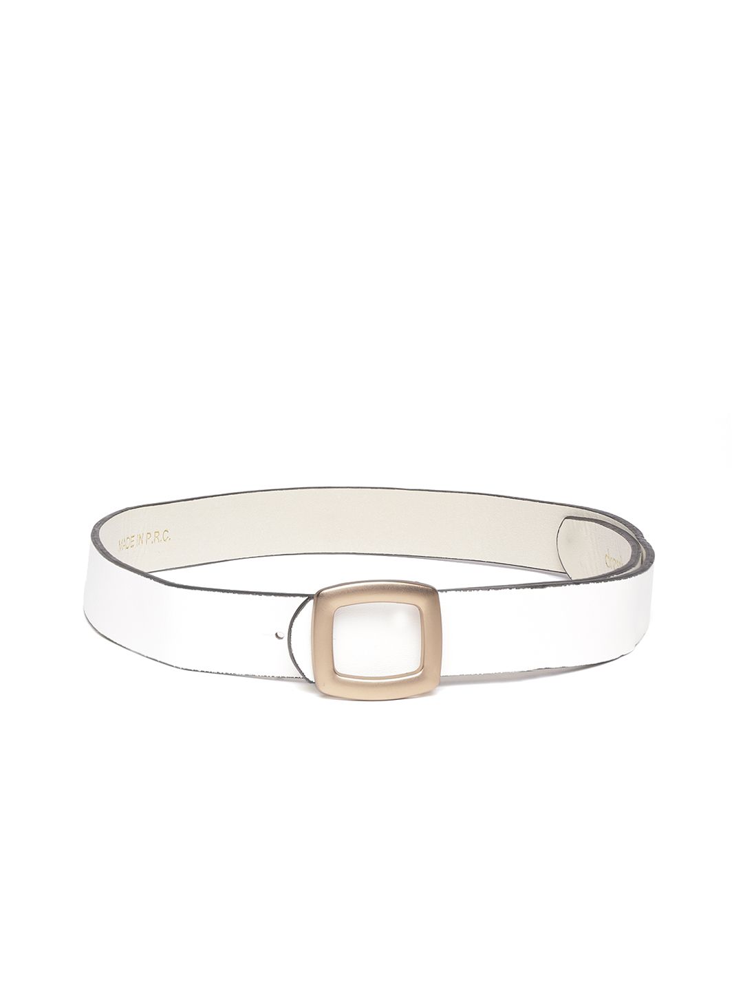 DressBerry Women White Solid Belt Price in India