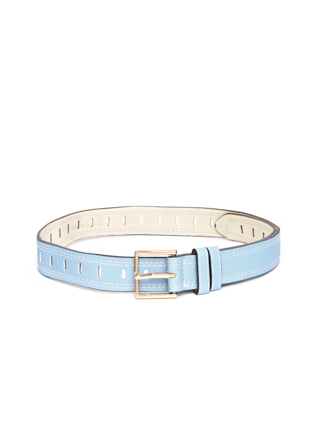 Mast & Harbour Women Blue Solid Belt Price in India