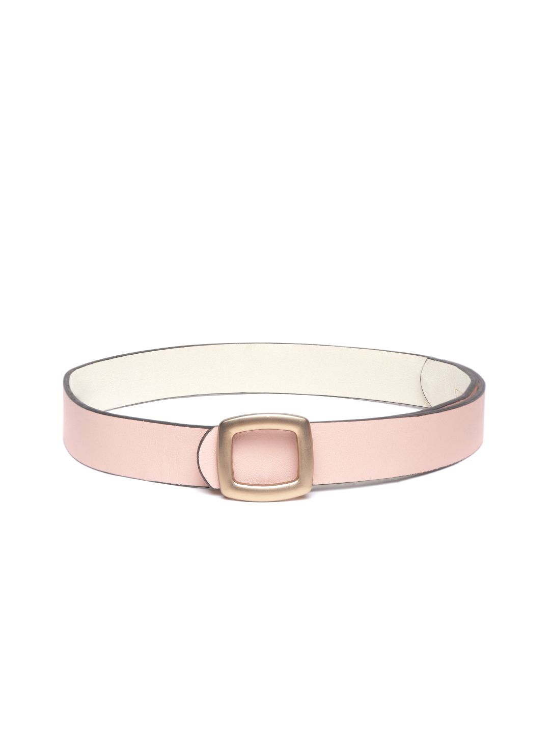 DressBerry Women Peach-Coloured Solid Belts Price in India