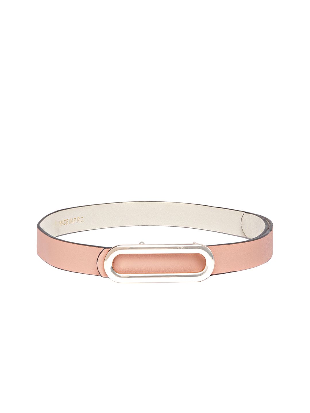 DressBerry Women Peach-Coloured Solid Belts Price in India