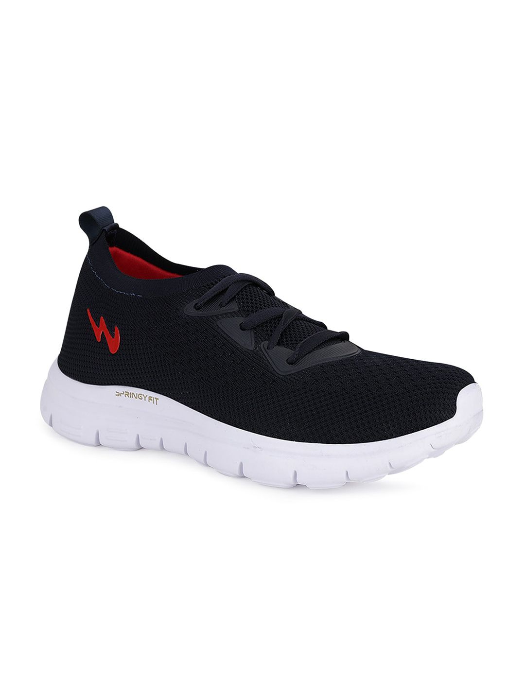 Campus Women Black Mesh Running Shoes Price in India