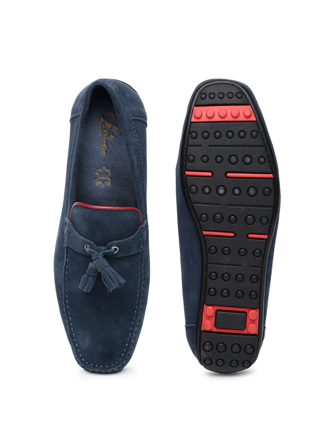 Buy Bata Men Navy Suede Tassel Loafers - Casual Shoes for 