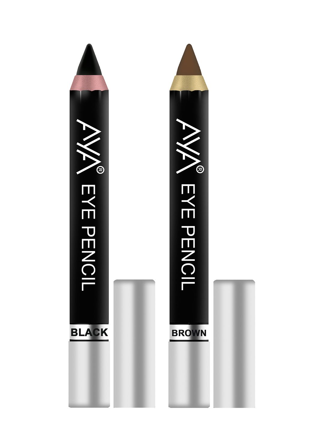 AYA Set of 2 Eye Liner Kajal (Black and Brown) - 2.8g each Price in India