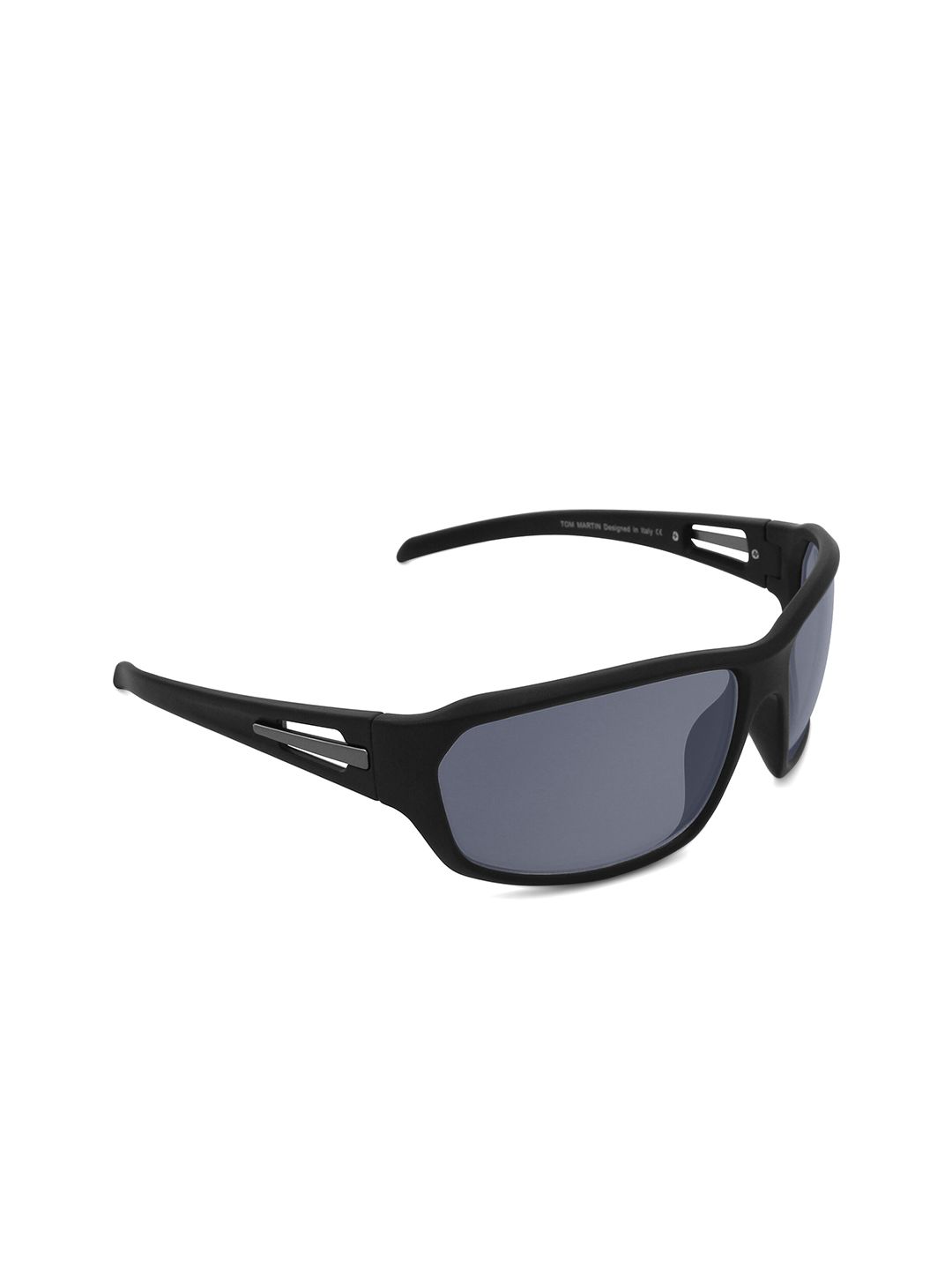 Tom Martin Unisex Black Lens & Black Sports Sunglasses TM-1625SS-B-BLK