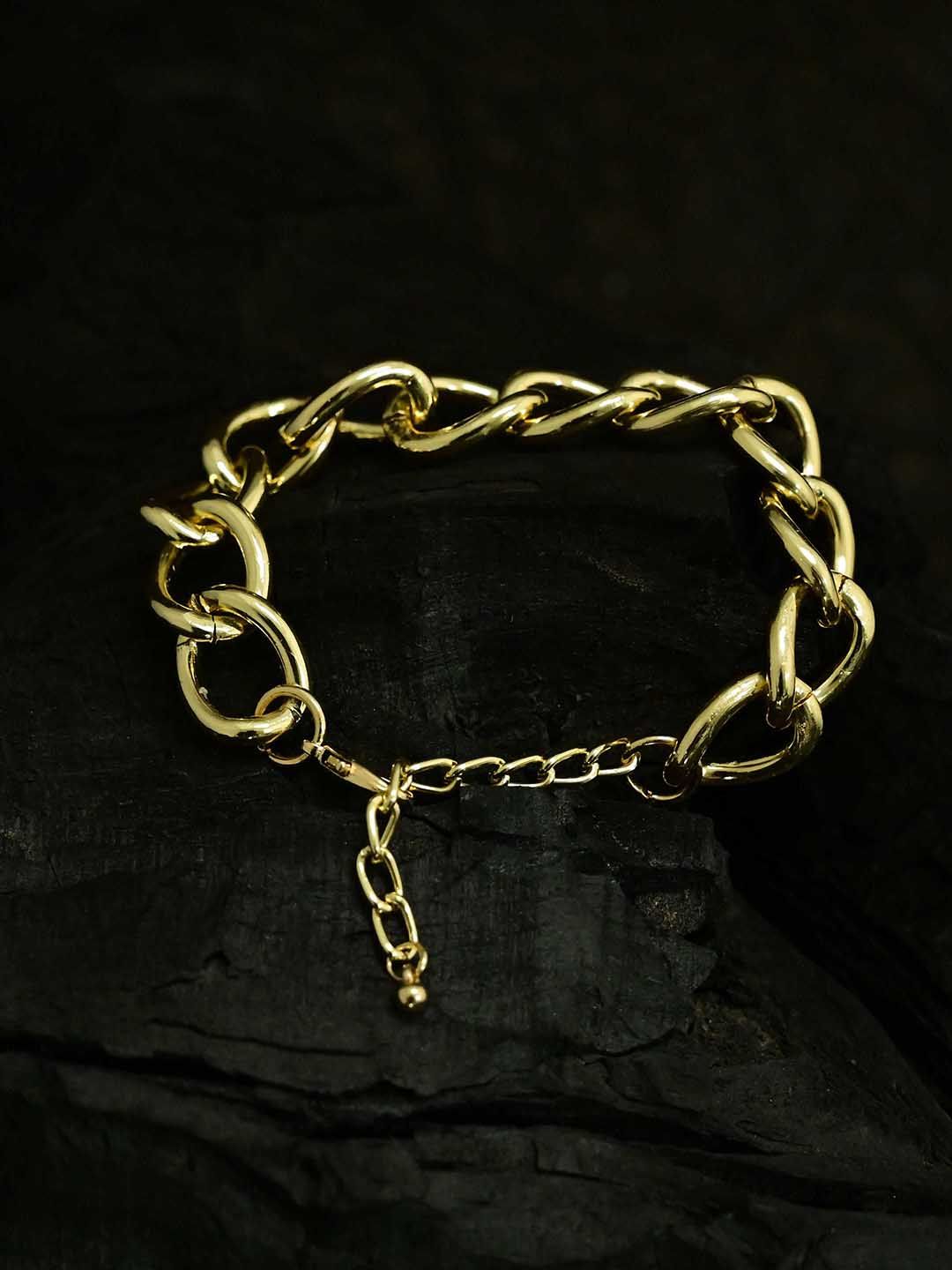 Sepia Women Gold-Plated Chain Bracelet Price in India