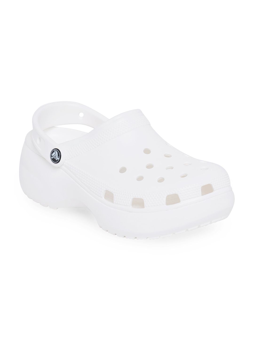 Crocs Classic  Women White Solid Clogs Price in India
