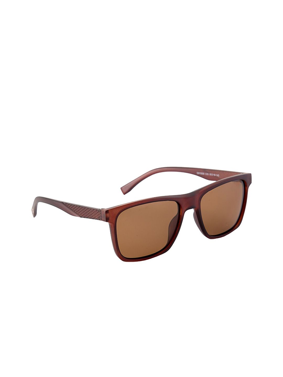 GIO COLLECTION Men Brown Lens & Brown Wayfarer Sunglasses UV Protected Lens GM10009C03