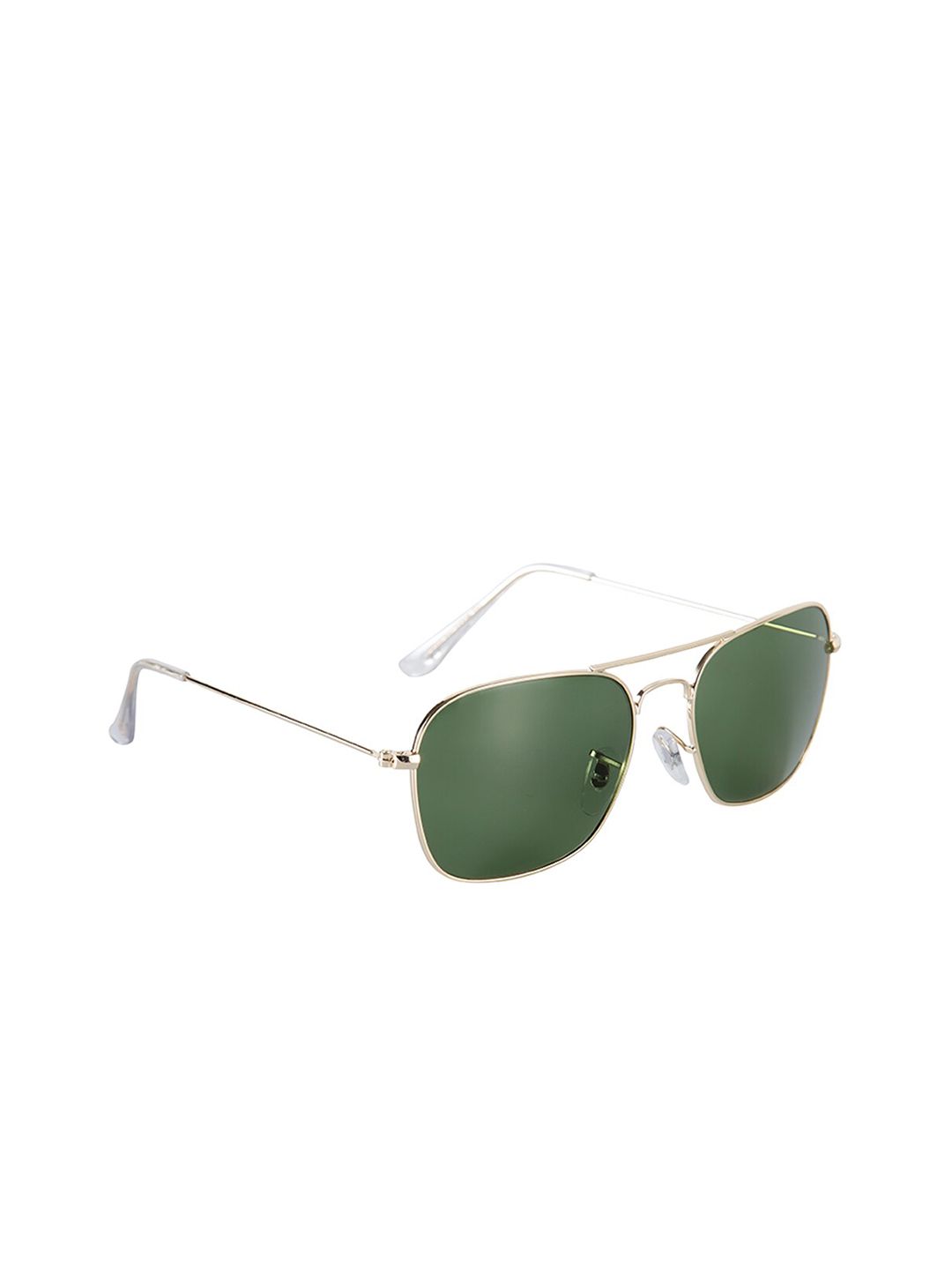 GIO COLLECTION Unisex Green Lens & Rose Gold-Toned Aviator Sunglasses GM3136C01