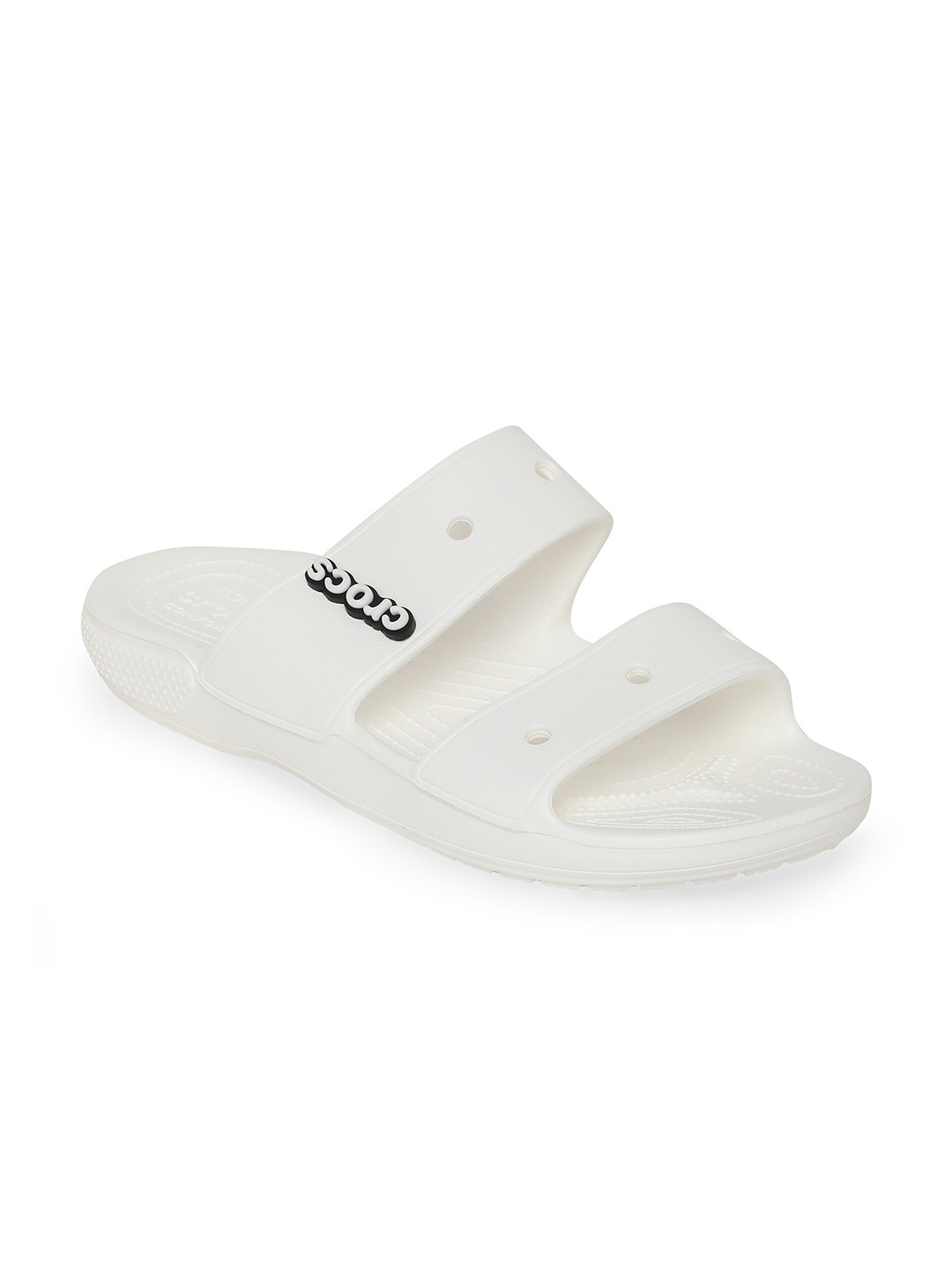 Crocs Classic  Unisex White  Black Comfort Sandals Price in India