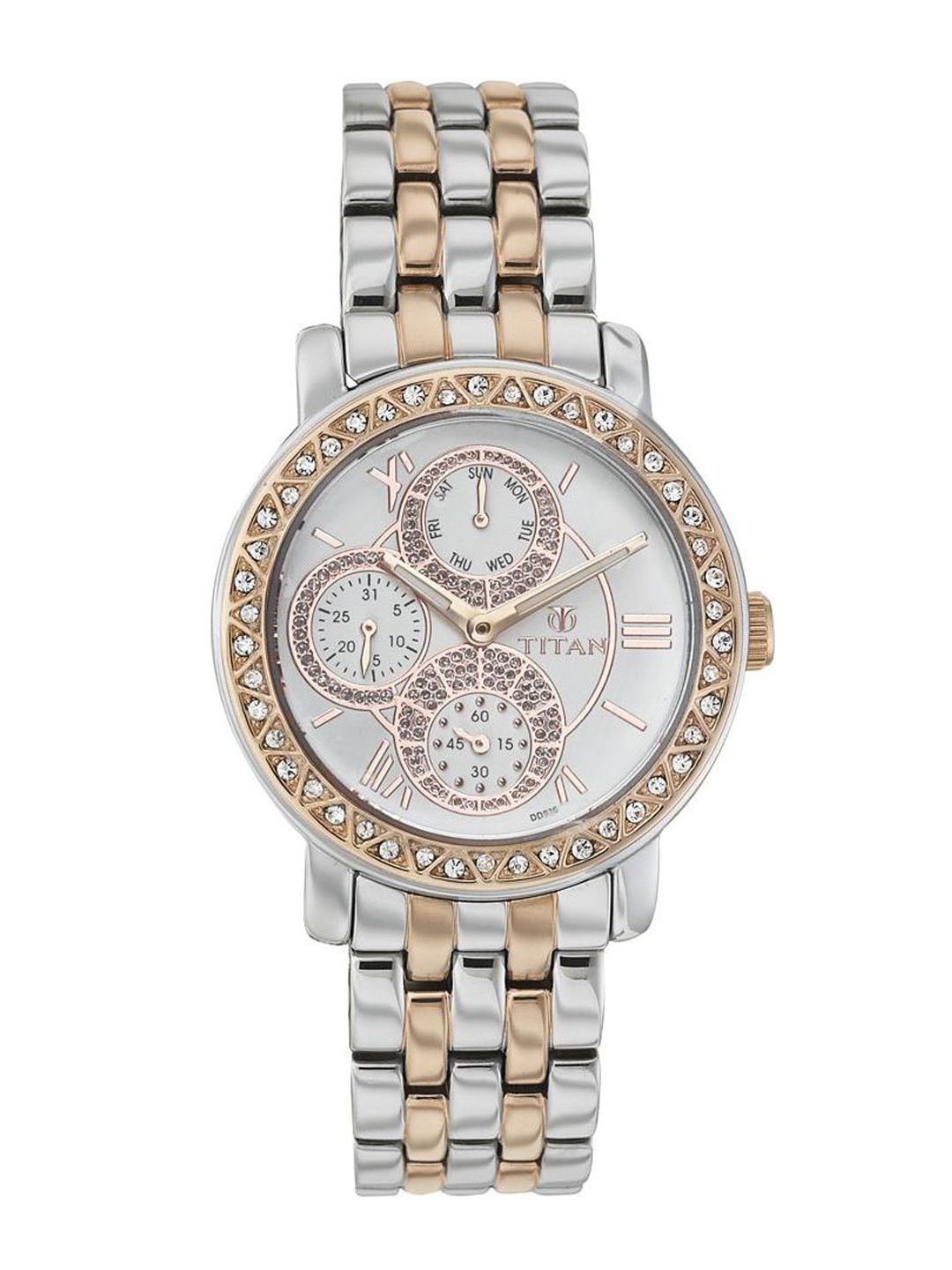 Titan Upgrades Women White Analogue watch NL9743KM01 Price in India