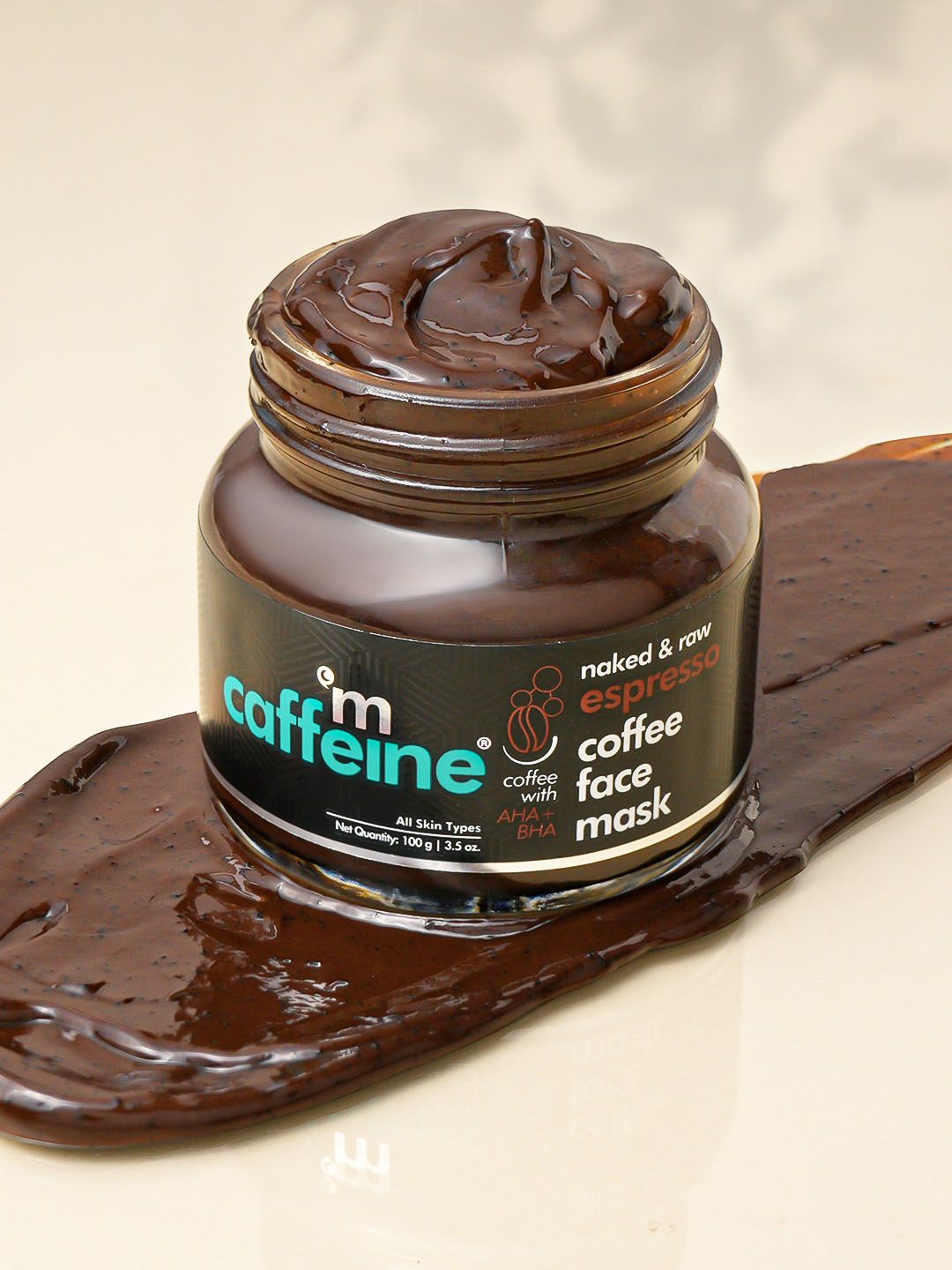 MCaffeine Exfoliating Espresso Coffee Face Mask-Removes Dirt & Unclogs Pores 100g