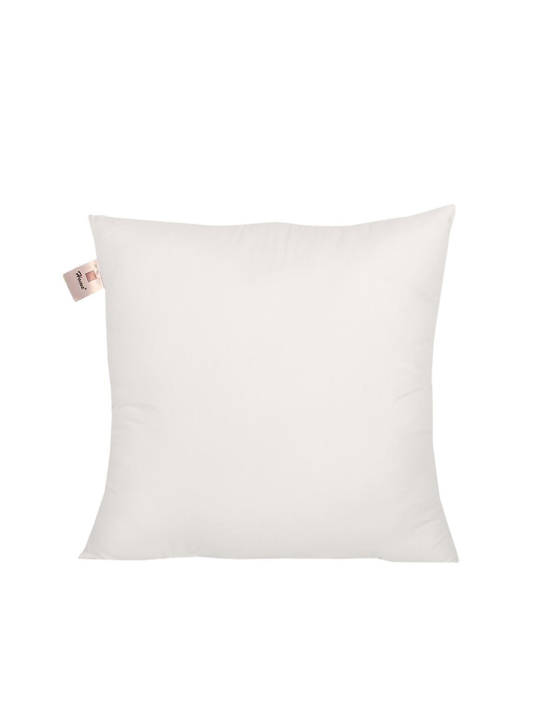 Home-The best is for you Single White Square Microfibre Filled Vacuum Packed Cushion Price in India