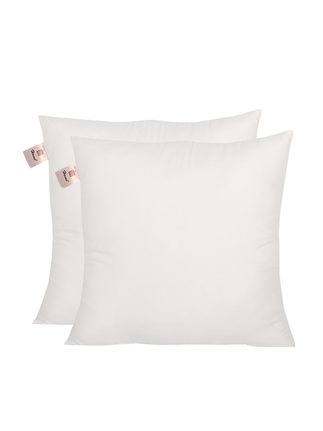 Home Set Of 2 White Solid Cushion Pillows Price in India