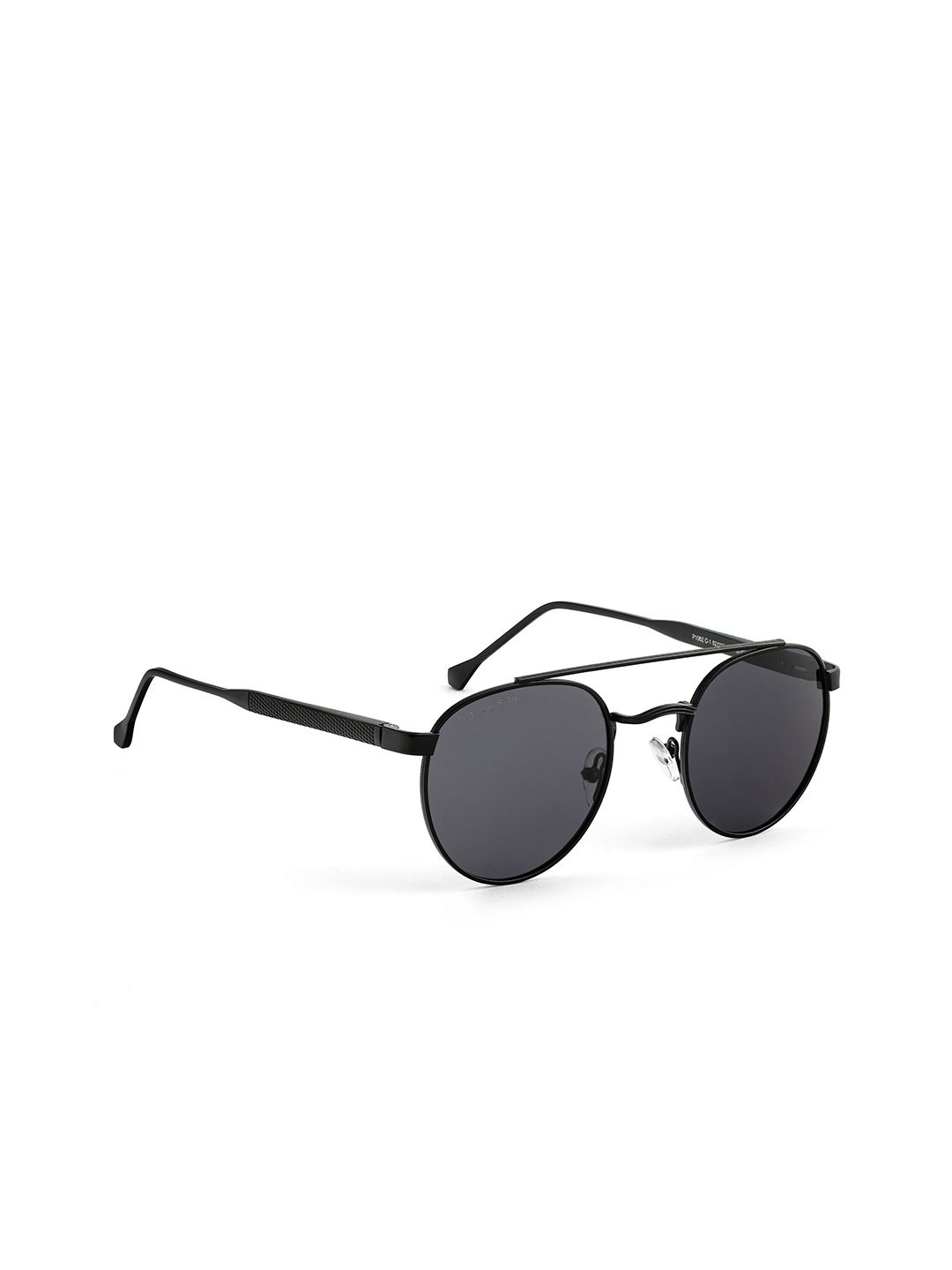 ROYAL SON Unisex Black UV Polarized Round Sunglasses CHI00104-C1-R1 Price in India