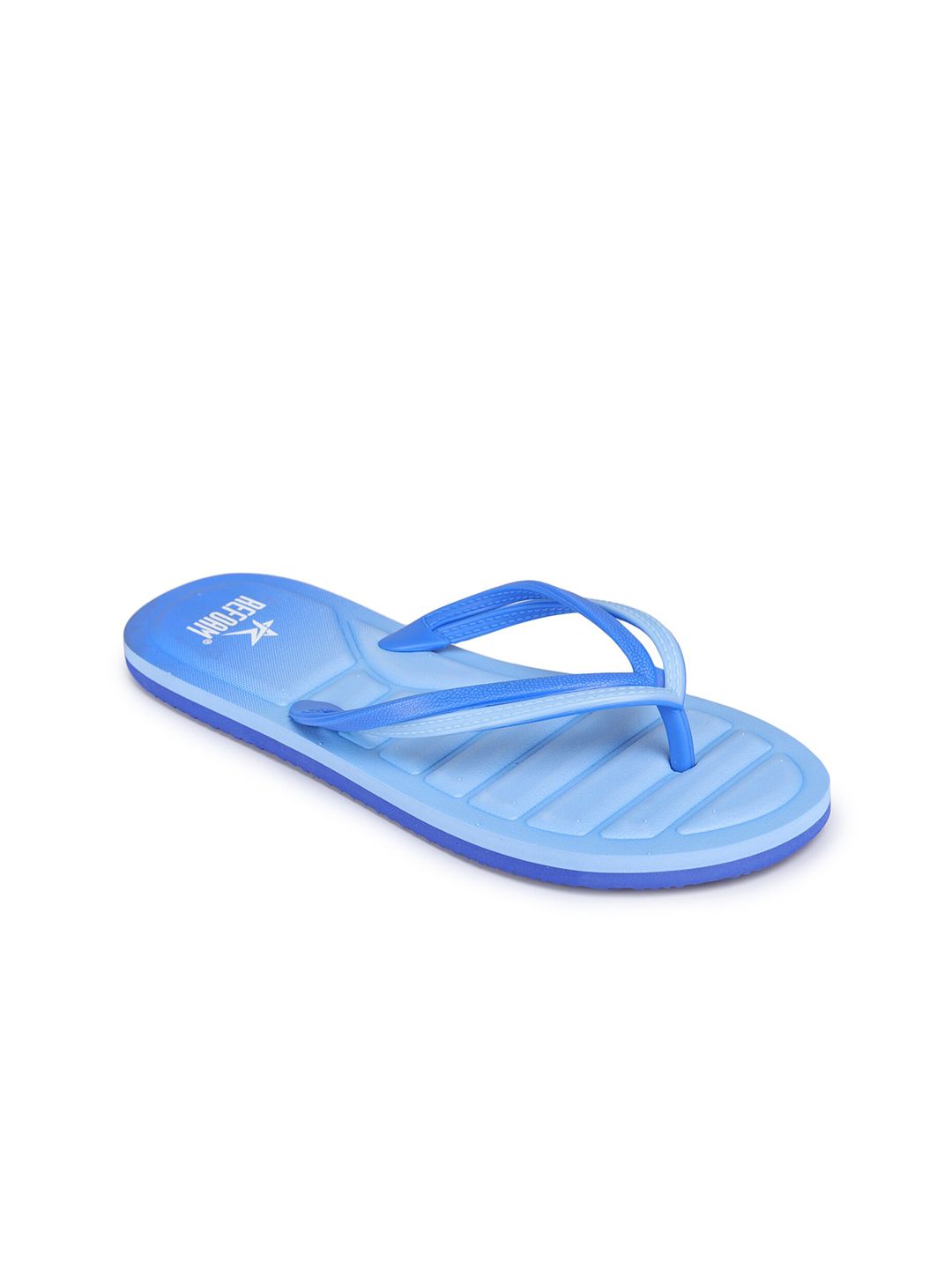 REFOAM Women Blue Striped Thong Flip-Flops Price in India