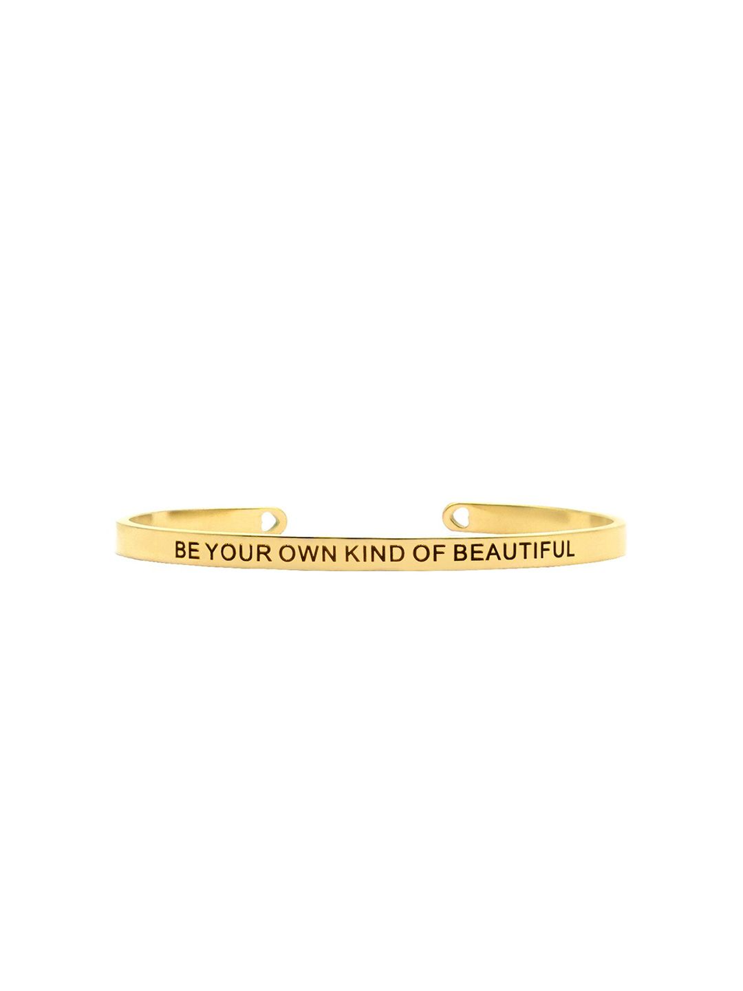 JOKER & WITCH  Gold-Plated Be Your Own Kind Of Beautiful Mantra Band Price in India