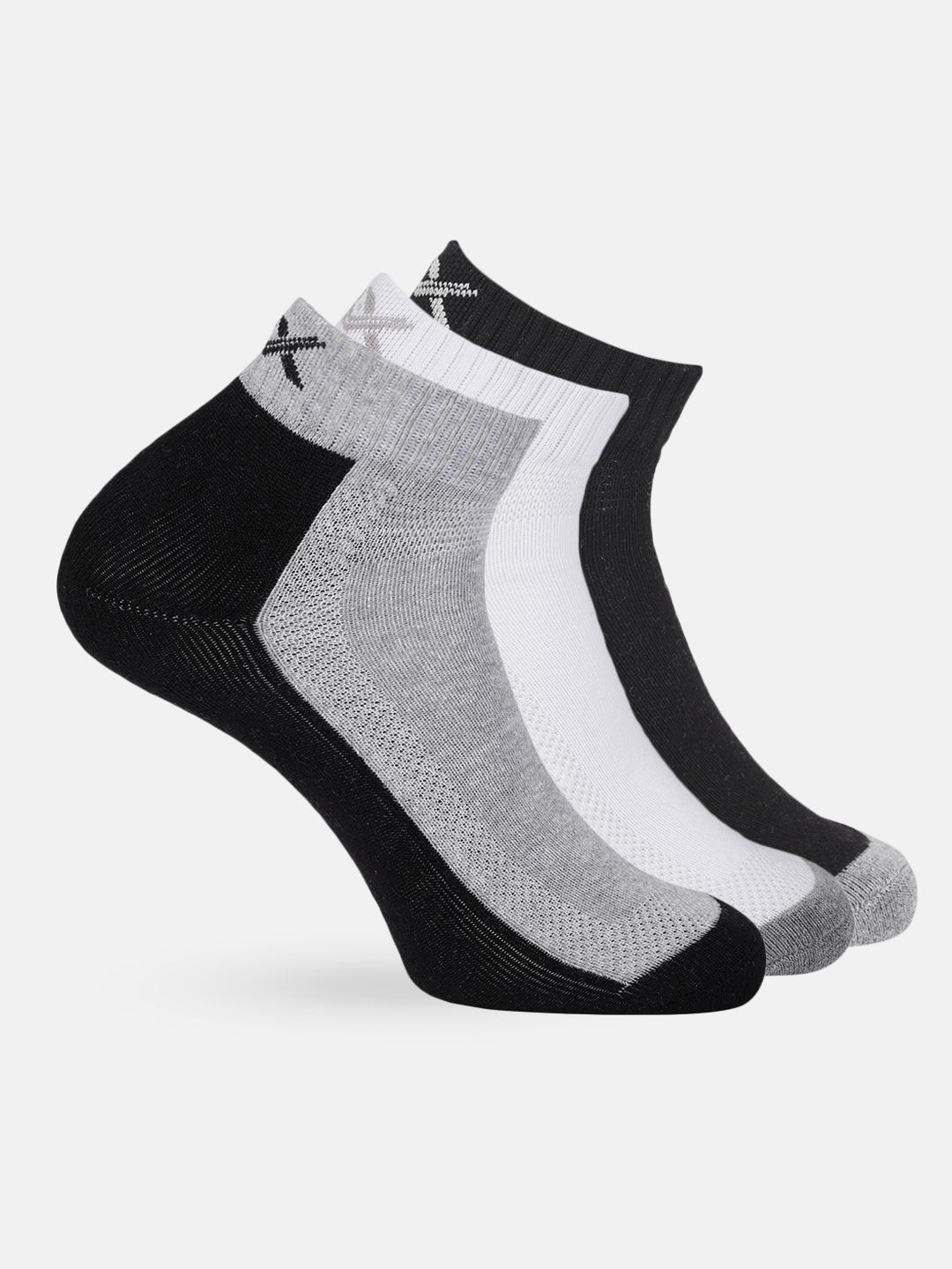 HRX by Hrithik Roshan Men Quarter length Pack of 3 Quick Dry Socks