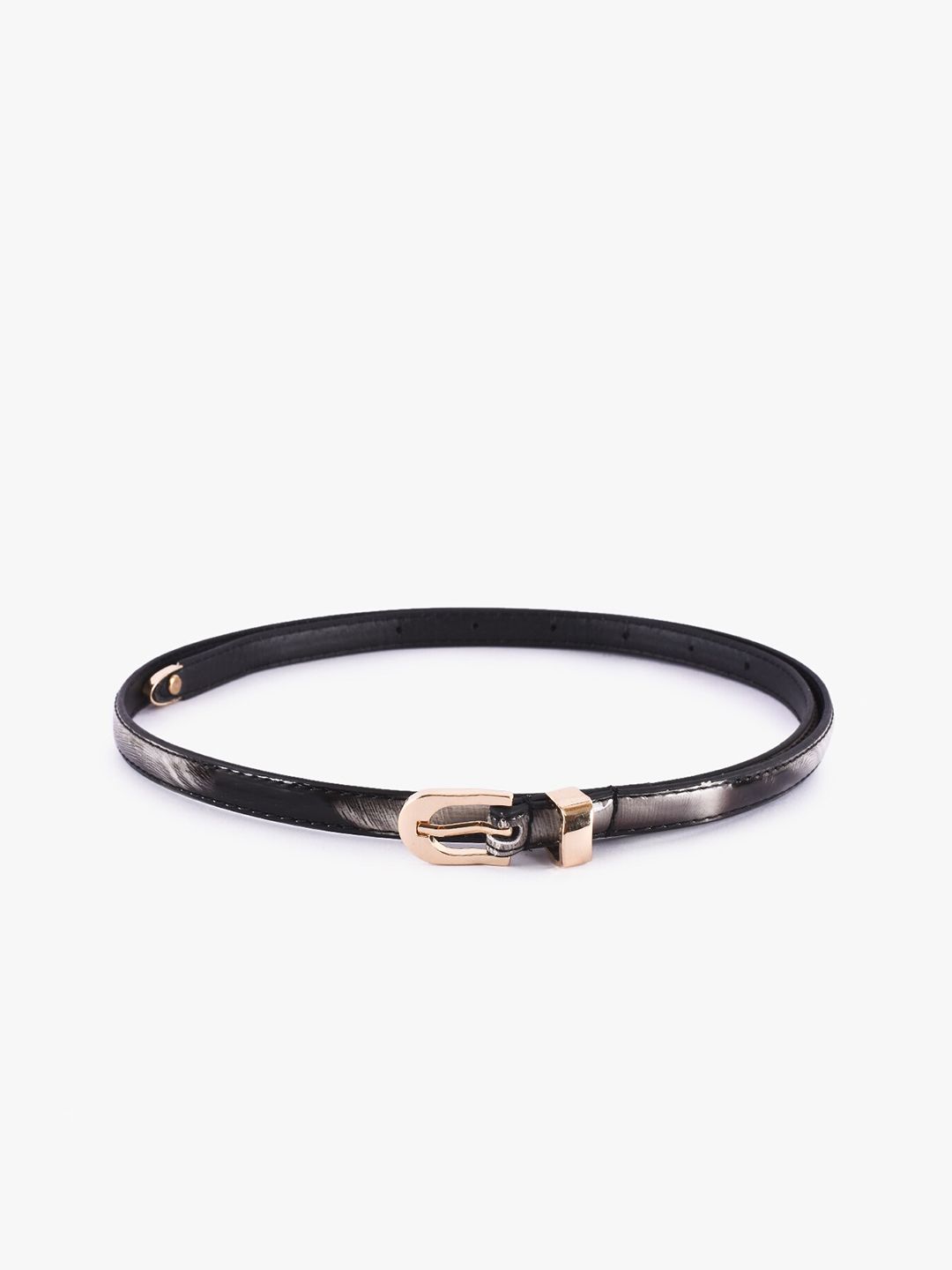 BuckleUp Women Charcoal Solid Belt Price in India