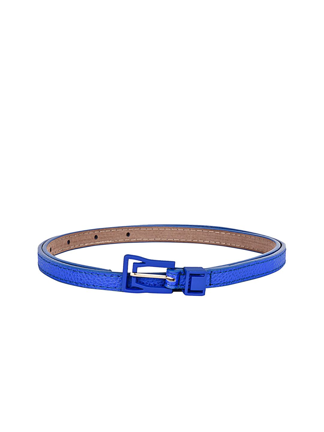 BuckleUp Women Blue Textured Belt Price in India