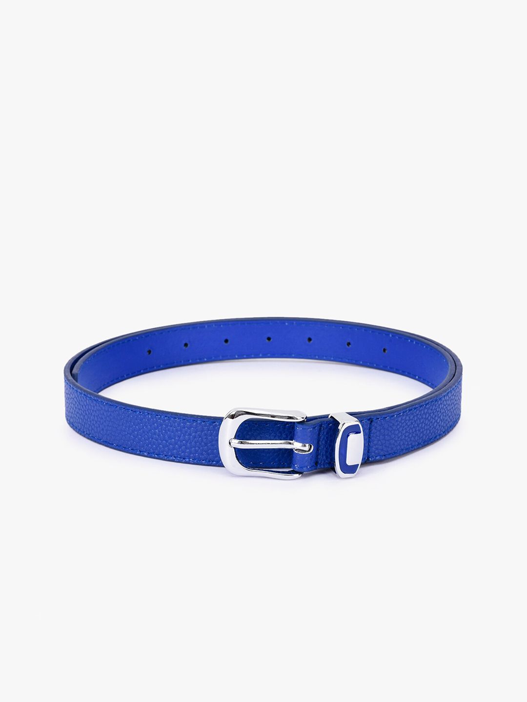 BuckleUp Women Blue Textured Belt Price in India