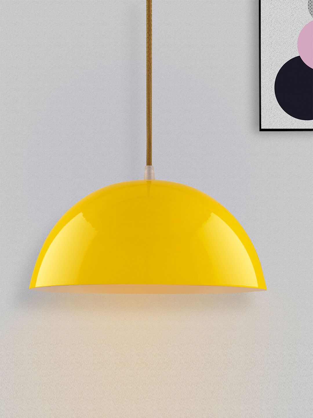 Homesake Yellow & Brown Solid Contemporary Hanging Light Price in India