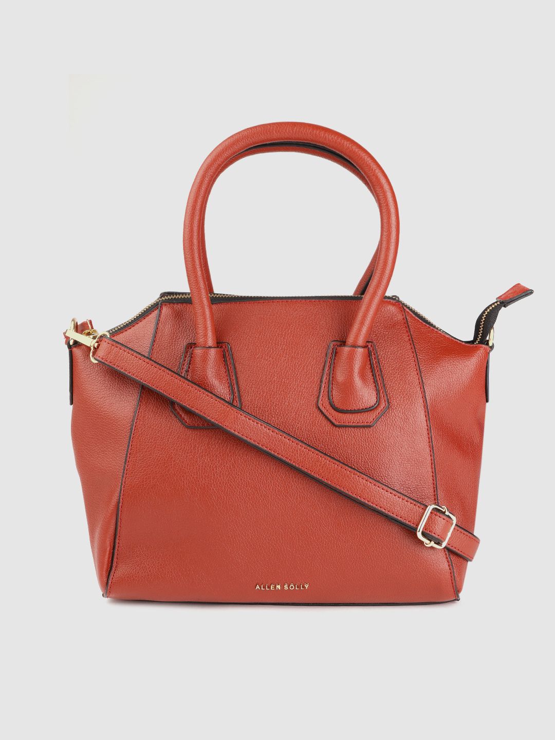 Allen Solly Red Structured Handheld Bag Price in India