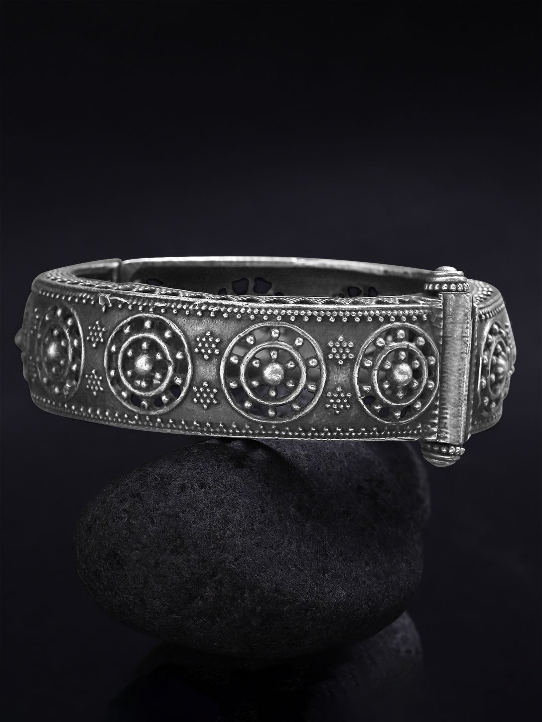 Rubans Women Silver Plated Handcrafted Bracelet Price in India