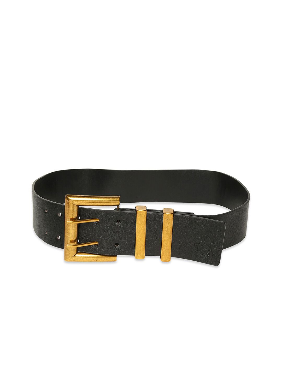 20Dresses Women Black Textured Belt Price in India