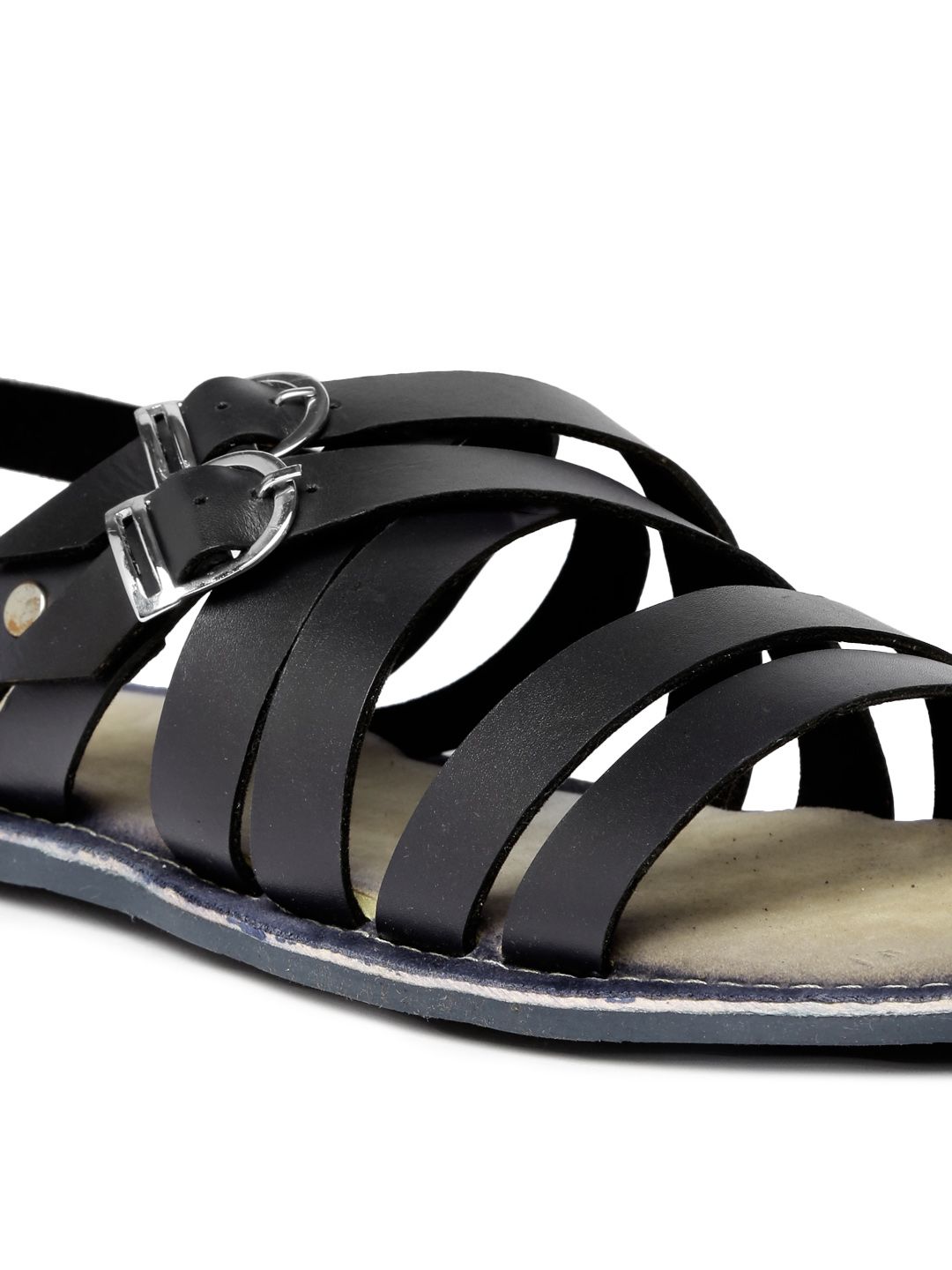 ブルース・リーフギヤ Buy Tortoise Men Navy Blue Leather Sandals - Sandals for Men