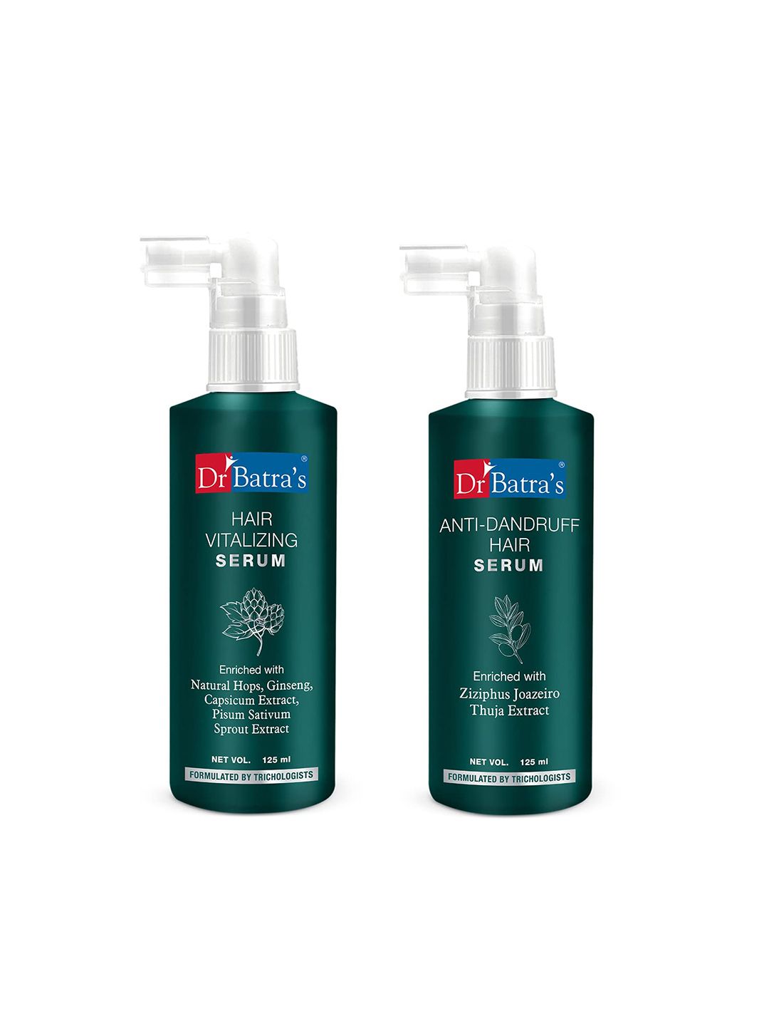 Dr. Batras Anti Dandruff Hair Serum & Hair Vitalizing Serum - 125ml Each