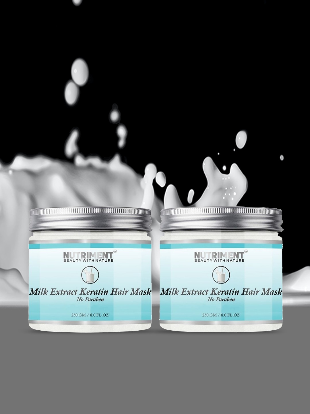 Nutriment Pack of 2 Milk Extract Kertain Hair Mask 250 g Price in India