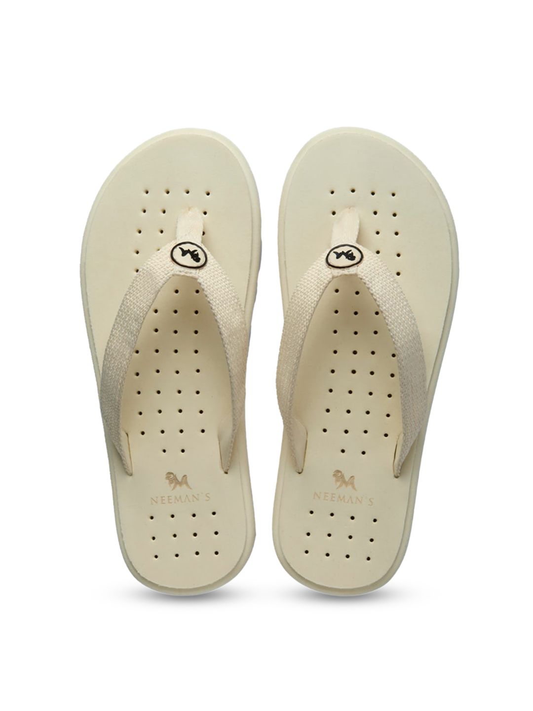 NEEMANS Unisex Ivory Cream Eco Flips Price in India