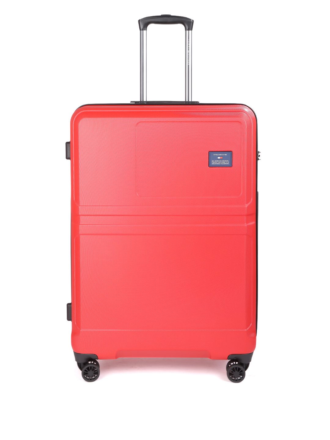 Tommy Hilfiger Unisex Red Hard Luggage 360-Degree Skate 4-Wheel Large Trolley Suitcase Price in India