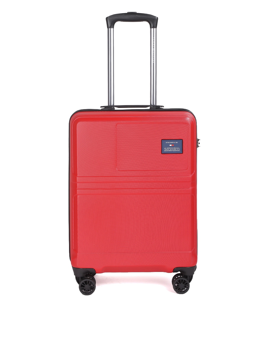 Tommy Hilfiger Unisex Red Hard Luggage 4-Wheel 360-Degree Rotation Cabin Trolley Suitcase Price in India